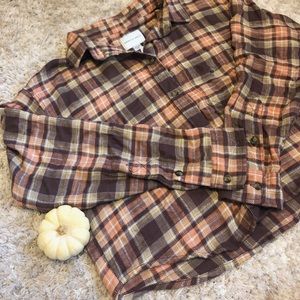 🍂NWT American Eagle Cropped Flannel